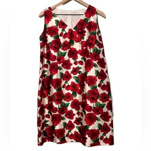 ❤️ A Pea in the Pod Maternity Dress | Silk | Floral | Lined | Size Large